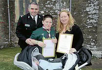 Bravery of scald hero Declan, 8