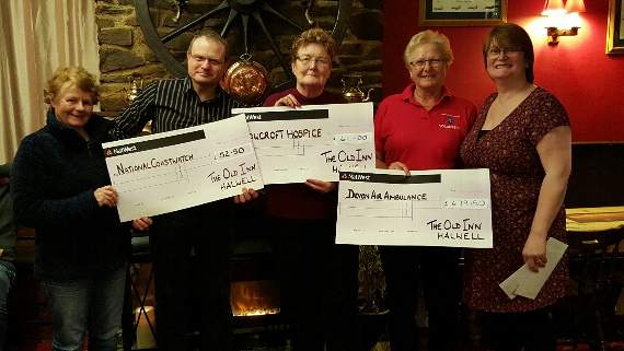 Pub quiz nights benefit charities