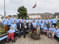 Kingsbridge In Bloom welcome their judge for the Britain In Bloom competition