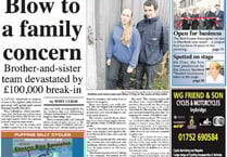 This week's Ivybridge & South Brent Gazette front page