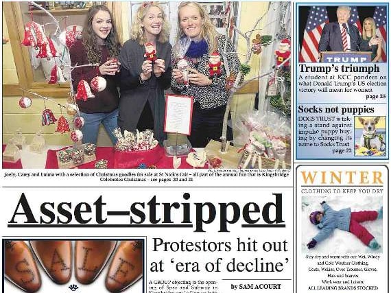 This week's Kingsbridge and Salcombe Gazette front page