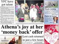 This week's Kingsbridge and Salcombe Gazette front page