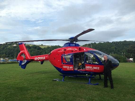 For the benefit of the Air Ambulance’s night time helipad, a musical evening with a licensed bar and barbecue is to be held at Manor Farm in Strete