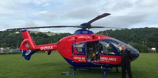 Air ambulances touch down in Dartmouth and Kingswear with an hour of each other and patients are taken to Derriford and Exeter