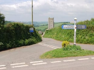 Car ended up 'on its side' near Chivelstone