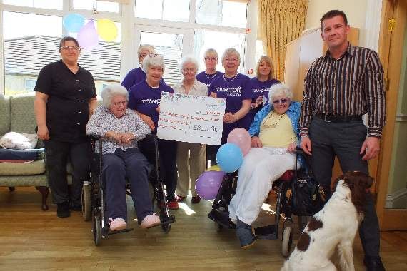 A residential care home in Strete and its manager raised £760 for good causes