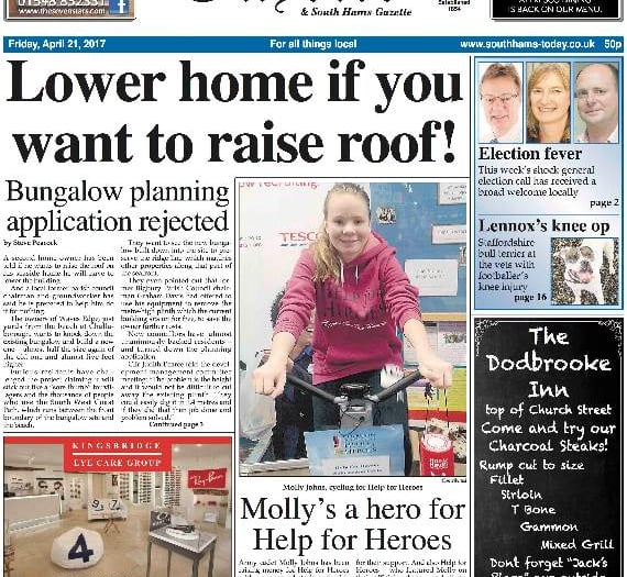 This week's Kingsbridge & Salcombe Gazette front page