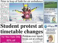 This week's Kingsbridge and Salcombe Gazette front page