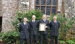 Kingston's volunteer firefighters recognised by High Sheriff of Devon