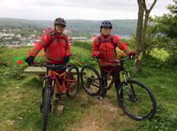 Two Dartmouth residents are cycling the width of Britain from coast to coast