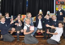 School's harvest bounty given to local food bank
