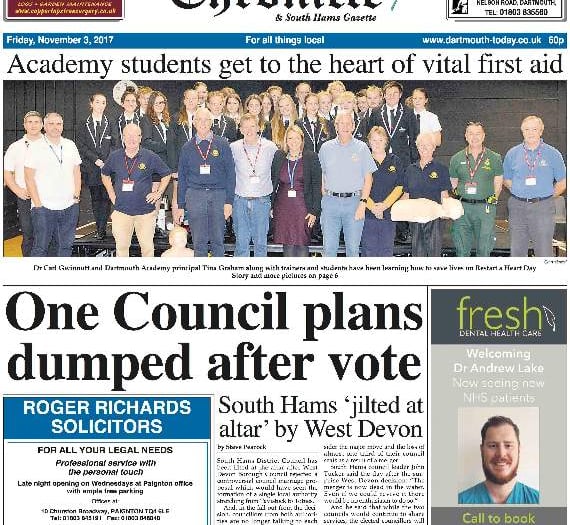 This week's Dartmouth Chronicle
