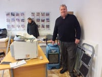 Central heating suffered a catastrophic leak and flooded the offices