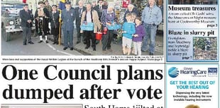This week's Kingsbridge and Salcombe Gazette front page