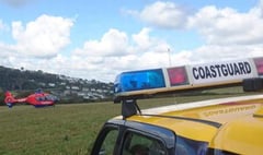 Emergency services rescue man who suffers a fit while walking the coast path