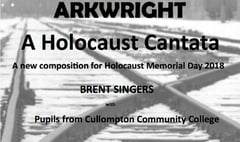 Brent Singers will take part in Holocaust Memorial Day event