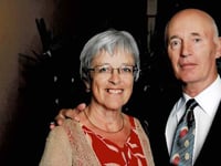 Couple celebrating Golden Wedding met when he was dating her friend