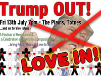 Gathering backing love – not Trump