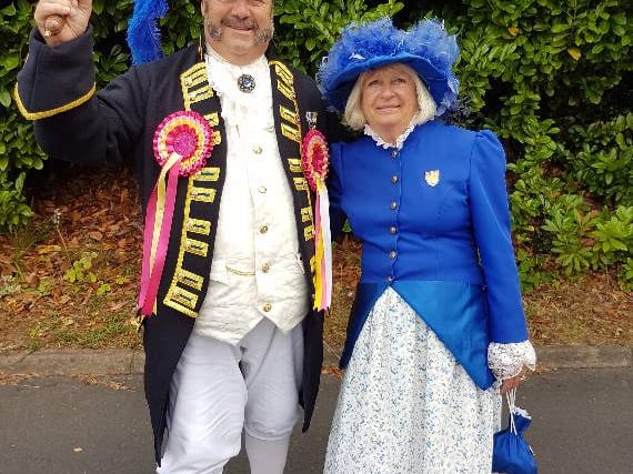 Second place and best dressed for town crier