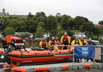 Arrival of Atlantic 75 lifeboat for Dart RNLI