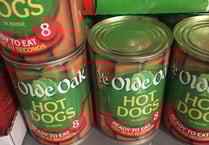 Look out for food bank stickers when grocery shopping