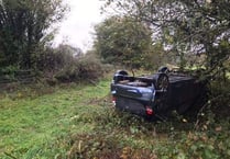 Shocking aftermath of A38 crash which saw car skid 100ft off road near South Brent