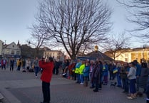 Kingsbridge residents stand in solidarity with the people of Ukraine