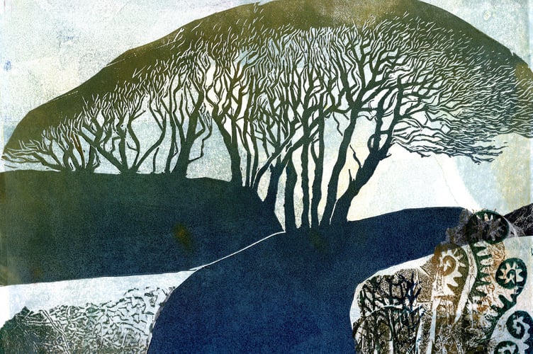 Caroline Barker, Fern Hill, linocut.jpg