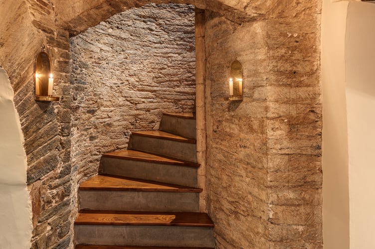 John Davis manor stairs