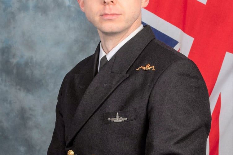 Lt Tom Kemp. See SWNS story SWMRsubmarine. A naval officer is believed to have solved a 90 year mystery about a submarine buried beneath a public park.Since the 1930's, residents of Dartmouth, Devon, have been convinced that there is a wreck of a submarine buried underneath the town's park. Now, Tom Kemp, an officer from Britannia Royal Naval College which is based in Dartmouth, thinks he has finally unearthed the truth. By investigating old documents and photographs, he believes he has identified the submarine submerged underneath Coronation Park.