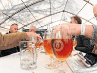 Judging is under way at prestigious beer festival
