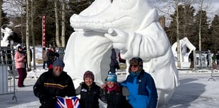 South Hams snow sculptor returns from US