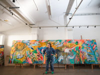 Talented artist stages colourful exhibition