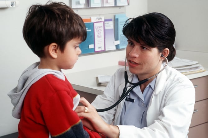 Doctor and child
