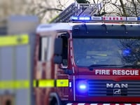 Fire crews check out possible lightning strike