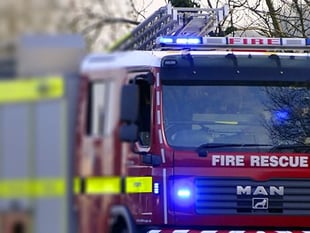 Fire crews check out possible lightning strike
