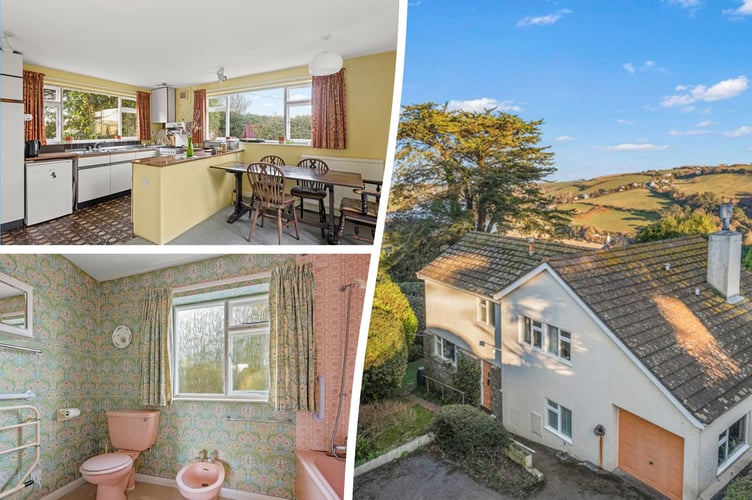 See SWNS story SWLNhouse. An incredible 'time warp' 1970s home with original patterned wallpaper, lino and apricot tiles has gone on the market - for £1million. The four bedroom property was originally built in the seventies and has been with the same owners for almost 40 years. The house is described as being "ready for modernisation" but some 70s fans may want to leave the decor exactly as it is.