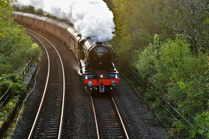 The Flying Scotsman through South Brent