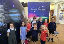 Youngsters enjoy day in space dome