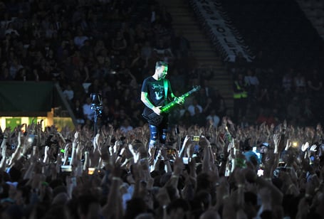 MDA270523D_SP002 Photo: Steve Pope
Teignmouth global rockers Muse brought their Will of The People world tour to Devon on Saturday May 27 with a sell-out performance at Plymouth Argyle's Home Park football stadium.