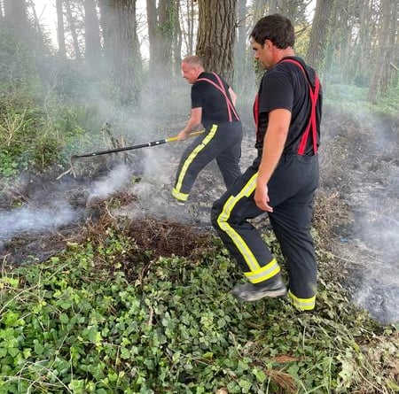 Tavistock and Modburty fire crews tackle Mothecombe grass fire
