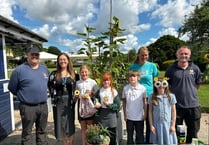 Students show off their flower power