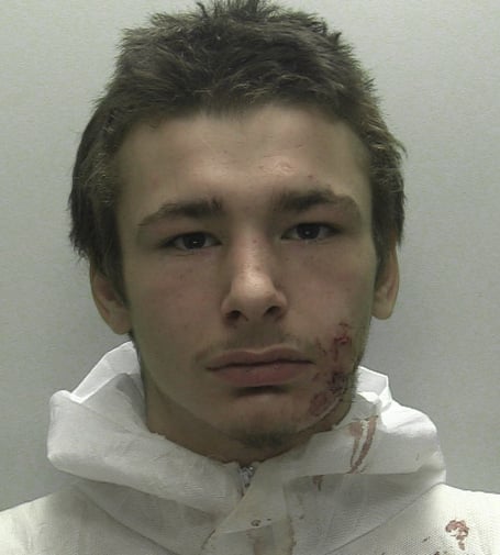 Teenage care leaver Brian Jewell has been found guilty of murdering a homeless man who he stabbed to death during a street fight in Exeter.
Brian Jewell used a £10 camping knife which he had bought the previous day to kill 45-year-old Stephen Cook during the violent confrontation outside a betting shop.
Picture Police

