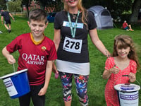 Hat-trick run for fundraiser Vicky