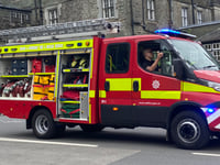 Roof fire in Ivybridge yesterday