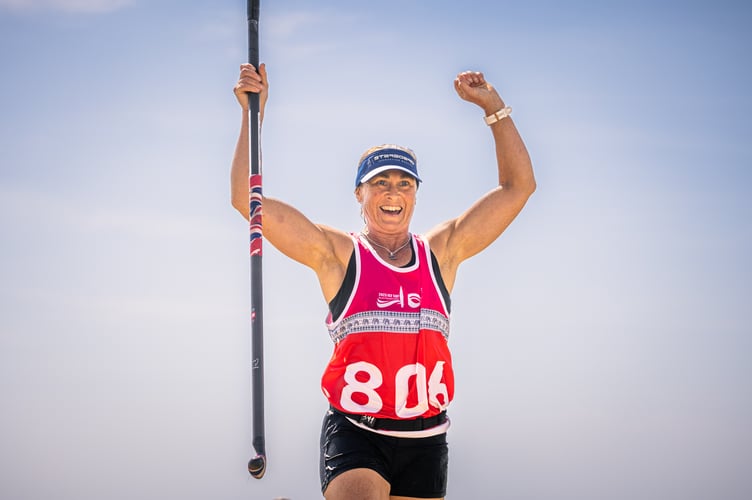 Crossing the line at the SUP world championships