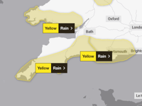Yellow weather warning issued for south Devon