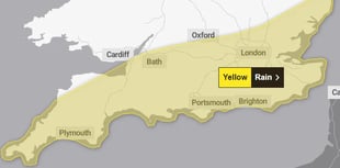 Yellow weather warning for South Hams