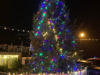 Christmas decorations due down tonight?