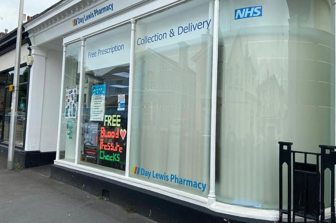 A pharmacy in Devon